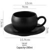 Shangqi Ceramic Latte Art Coffee Cup with Saucer