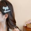 Zircon Pearl Flower Hair Clip Cute Cute Puppy Hair Clip Sweet Rhinestone Hairpin  Girl