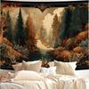 2D Artistic Vintage Forest Tapestry for Content Creation & Home Decor