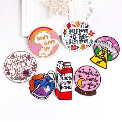 7 Pcs/pack Clothing Thermoadhesive Patches Iron Patches For Clothing Sewing Patch