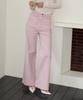 Salon De Yon Wide Denim Pants_ Pink