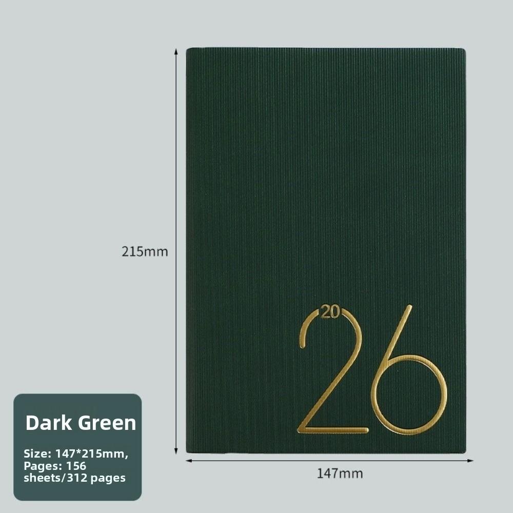 Anglický A5 Plánovací diář Odolný 365denní Efektivní sešit Škola