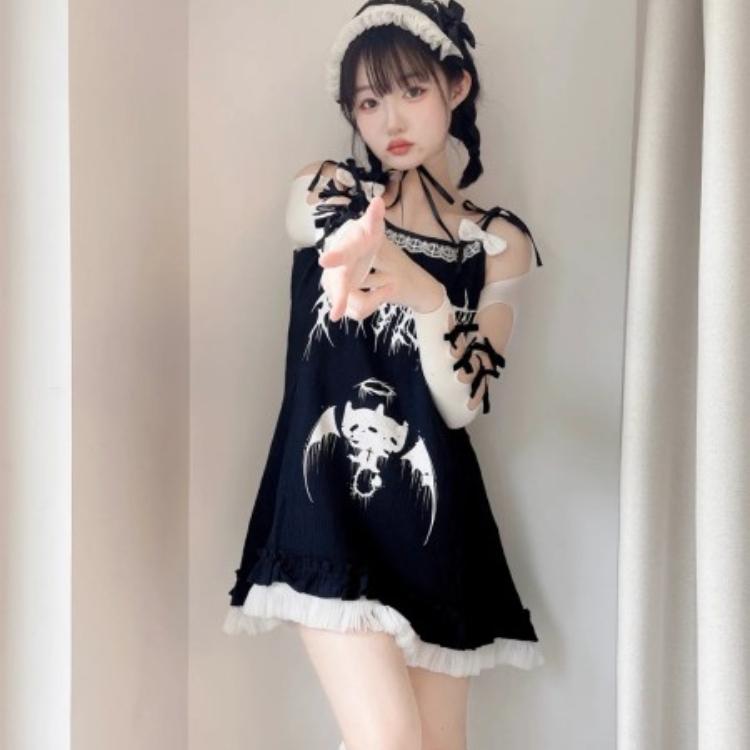 Gothic Punk Sleeveless Tank Dress Women Printed Fairy Grunge Dresses Y2k Harajuku Sexy Robe Streetwear Black Vestidos Buy cheaply on Joom Gothic Punk Sleeveless Tank Dress Women Printed Fairy Grunge Dresses Y2k Harajuku Sexy Robe Streetwear Black Vestidos Buy cheaply on Joom