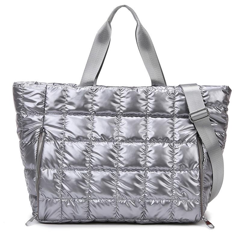 Yoga Fitness Bag Women's Travel Bag Dry and Wet Separation Waterproof Down Jacket Bag Portable Shoulder Travel Duffel Bag