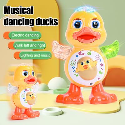 Elektrická zpívající a tančící zvířátko Hračka Kreslená kachna Králík Žába Včela Hračka pro batolata Kluci Dívky Interaktivní kroutící se zvířátko Hudební hračka