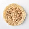 Bohemian Round Woven Straw Wall Decor for Bedroom or Dining Room
