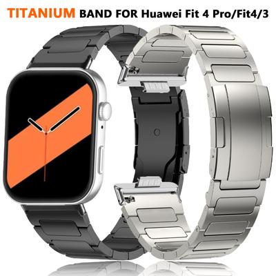 Titanband für Huawei Watch Fit 4 Pro Herren Luxus Armband für Huawei Fit3 Fit4 Armband Business Armband Ersetzte Zubehörteile