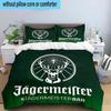 Jager-meister Spirit Drink Printed 3PCS Bedding Set, Includes A Duvet Cover and Two Pillowcases for Bedroom, Suitable for All Seasons Fan Gifts