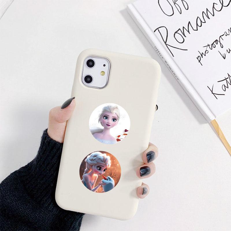 500pcs Elsa Princess Cartoon Sticker Roll Diy Decorative Stickers For Phone Thermos Diary Envelope Seal Stationery Kids Gift