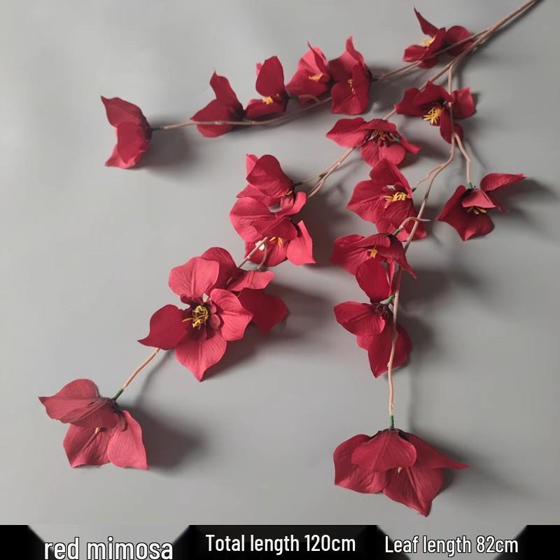 Shunran Dark Red Wine Artificial Wedding Flowers for Chinese Engagement Décor & Aisle Hanging Displays