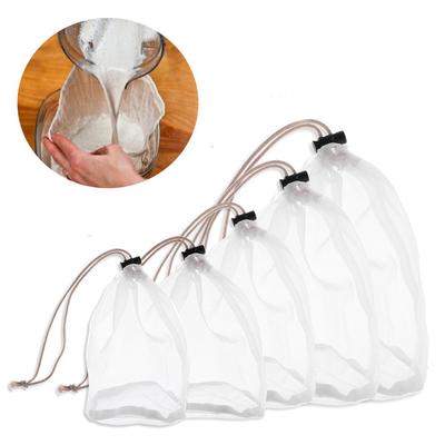 Reusable Cooking Food Special Nut Milk Bag Cheese Cloth Coffee Filter Wine Strainer Nylon Fine Mesh