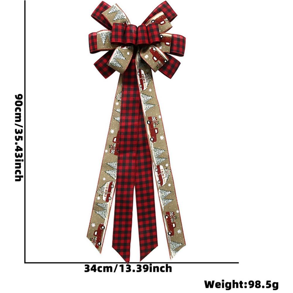 

1pc 90cm Extra Large Christmas Ribbon Bow Decoration for Christmas Tree Toppers Bowknot Wedding Decoration Festival Home Decor