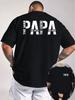 Papa The Unisex The Myth The Legend Print on Premium 100 Cotton Unisexs T Shirt Perfect for Summer Casual Dad Outfits