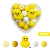 Set di Perline in Silicone 3D Animali Carini 5/25 Pezzi per Portachiavi Fai da Te Collana Braccialetto Decorazione Penna Gioielli Ciondolo Ecc.. Regalo di Compleanno per le Feste