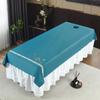 Thickened Cotton Linen Massage Bed Sheet - Solid Color