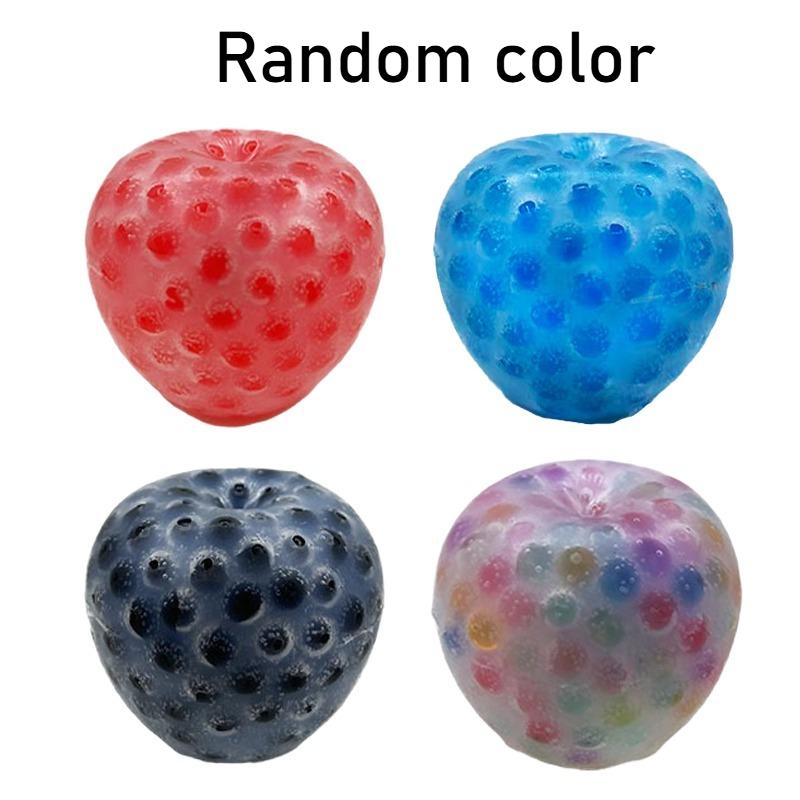 Funny Apple Pimple Popping Fidget Toy Soft Reusable Model Silicone Pimple Sensory Squeeze Toys Squishy Creative Christmas Gift