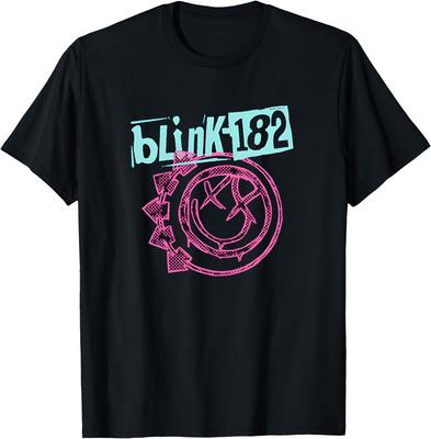 Blink 182 Rockband T-shirt, Blink 182 Smiley Shirt, Cadeau Voor Fans Unisex T-shirt