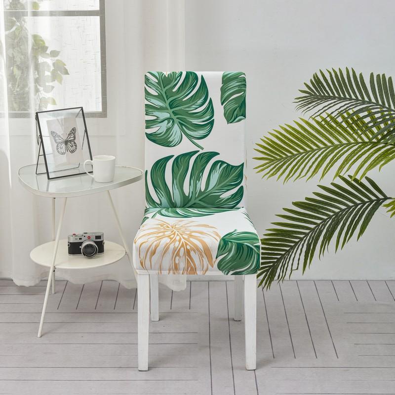 Universal Simple Chair Cover, One-Piece Elastic Dining Chair Cover, Plaid Household All-Inclusive Elastic Dust Cover