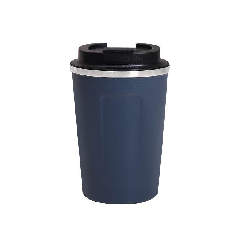 New Simple and Creative Stainless Steel Thermal Insulation Coffee Cup Fashionable Solid Color Mug Student Portable Water Cup