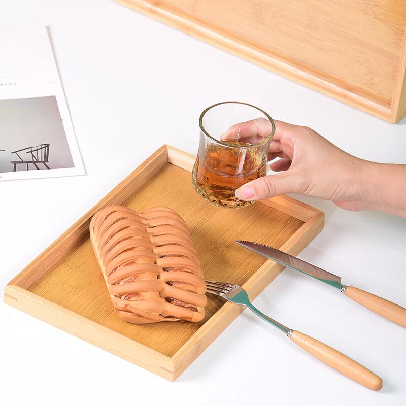 Japanese Style Bamboo Wood Serving Tray