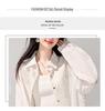 2026 Spring Women's Striped Cotton Linen Sun Protection Shirt - Loose, Long Sleeve, Mid-Length Outerwear Top