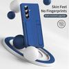 Wristband Skin-touch Case For Samsung Z Fold 8 7 6 5 4 3 Invisible Bracket with Tempered Glass Screen Protector Shockproof Cover