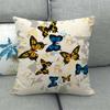 Colorful Butterfly Cartoon Insect Animal Digital Printing Short Plush Pillow Covers For Car Sofa Office Cushion Cover Home Goods