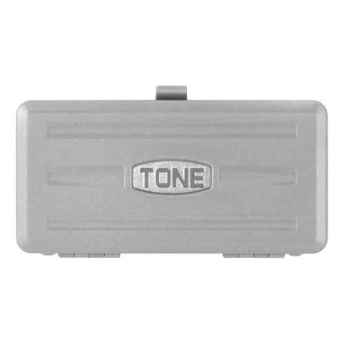 TONE 1800M Socket Wrench Set, 6.35mm (1/4") Drive, Silver, Includes 19 Pieces