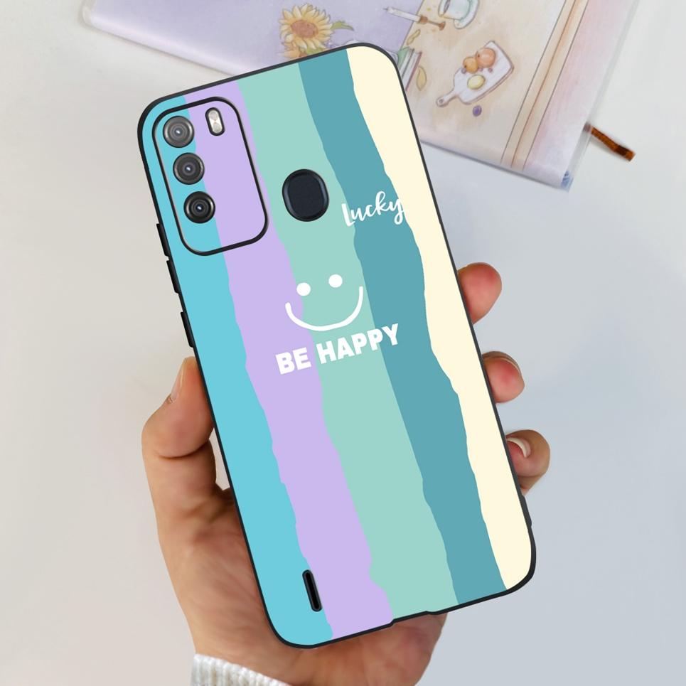 For ITEL Vision 1 Pro Vision 2 Phone Case Cute Cat Dinosaur Flower Pattern Back Cover Vision2 Vision1Pro Soft Matte Silcione Bag