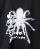 MASSNOUN Spider Real Oversized Short Sleeve T-Shirt Msfts001-Bk