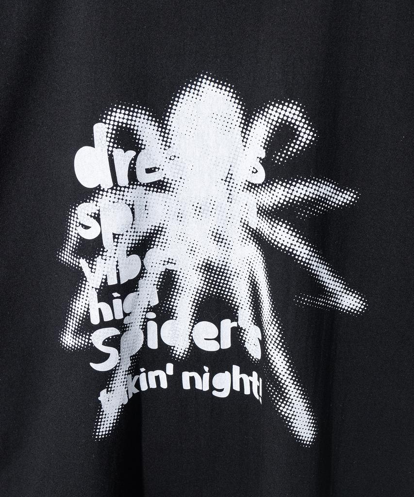 MASSNOUN Spider Real Oversized Short Sleeve T-Shirt Msfts001-Bk