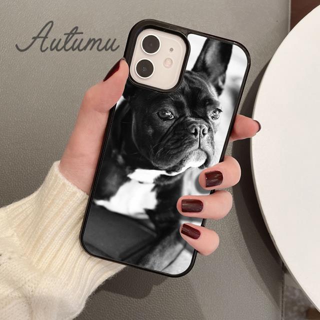 French Bulldog Cute Cartoon Phone Case for iPhone 11 12 13 14 Pro Max Mini X XR XS SE 2020 6S 7 8 Plus Samsung S21 S22 Shell
