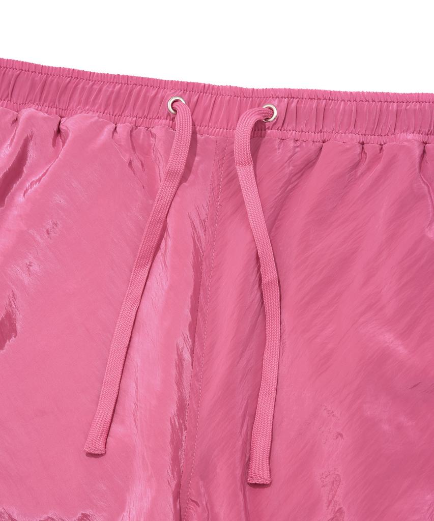 FALLETT Shine Shirring Pants Pink