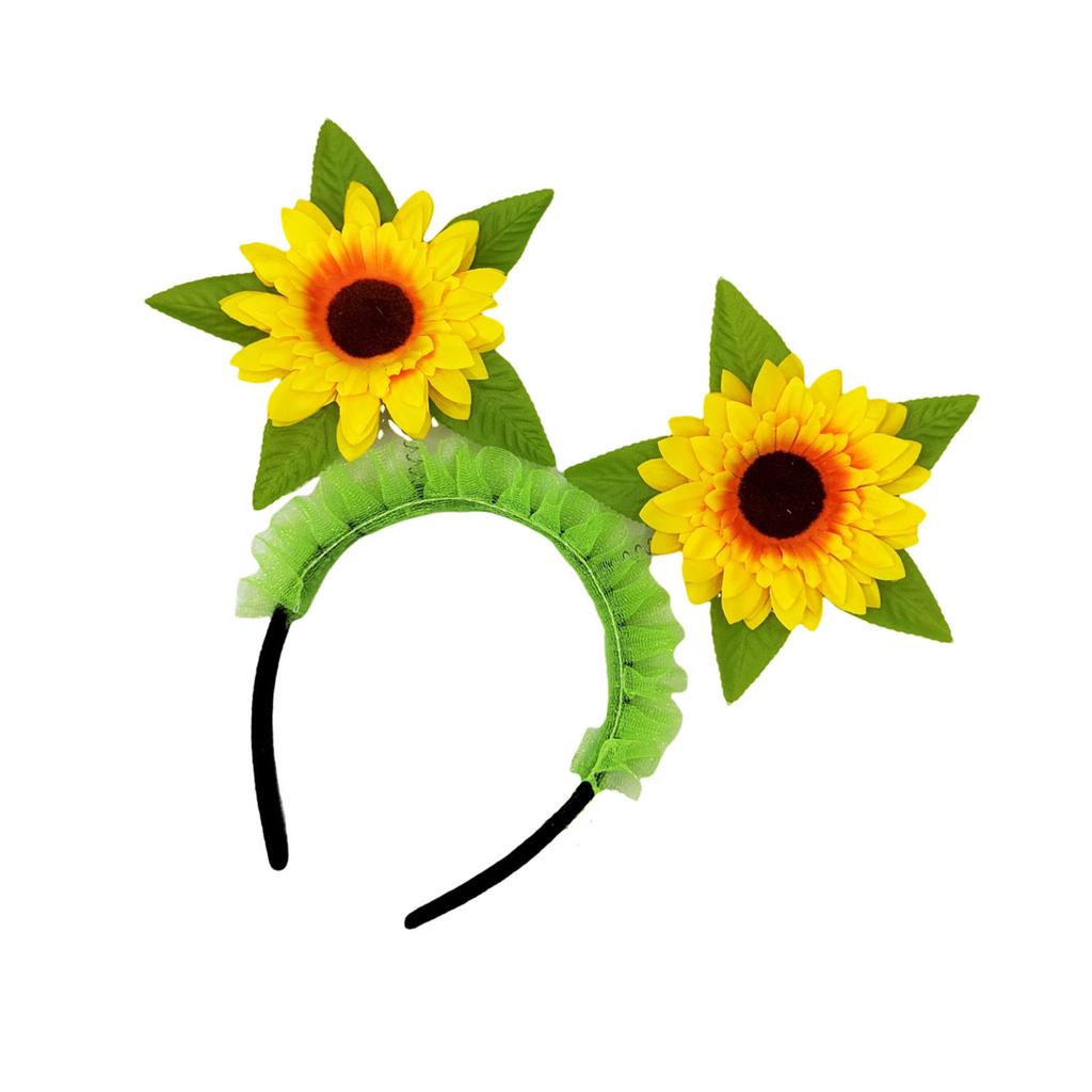 Sunflower Headband Children Headwear Christmas Party Photo Props Party Headwear Cosplay Accessories