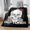 Coperta con logo band Deftones coperta per bambini coperta in flanella morbida accogliente coperta per casa viaggio regalo di compleanno decorazione