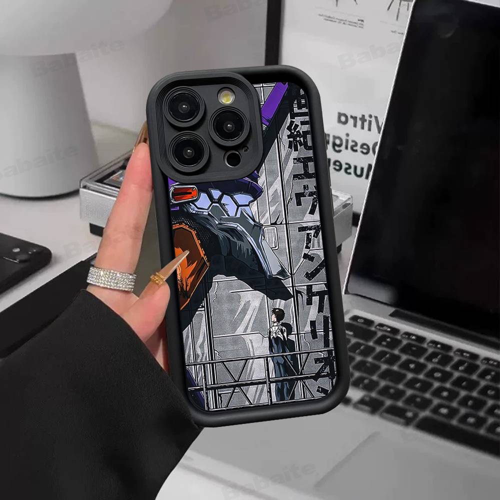 Anime Classic E-evangelion Phone Case For IPhone 17 16 15 14 13 12 11 Pro Max Mini Plus Soft TPU Back Cover