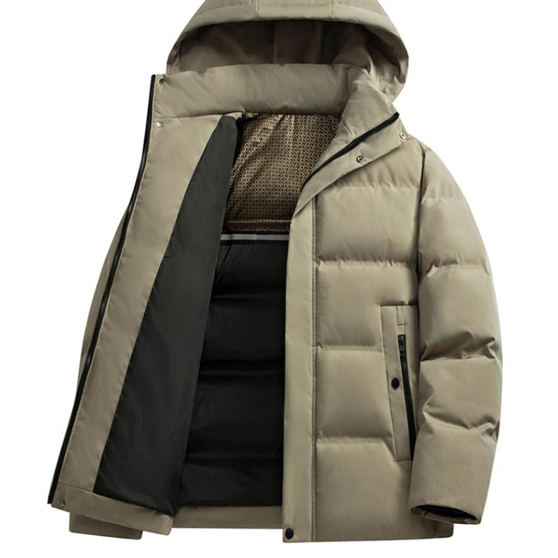 Мужская тяжелая куртка-пуховик с длинными рукавами и капюшоном Cozy Up (Доступно — фото 6