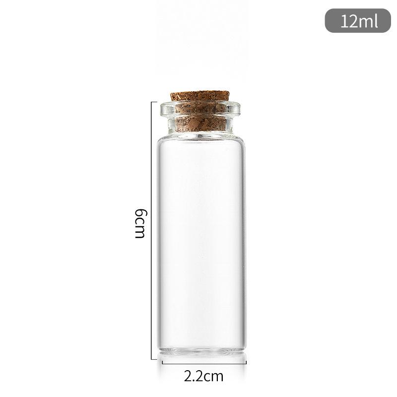 22ml Transparent Bayonet Bottle for Candy or Wishing with Cork Cap