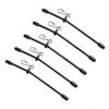 5Pcs Fishing Anti-Tangle Feeder Boom-Spacer With Snaps Balance Connector Tackle