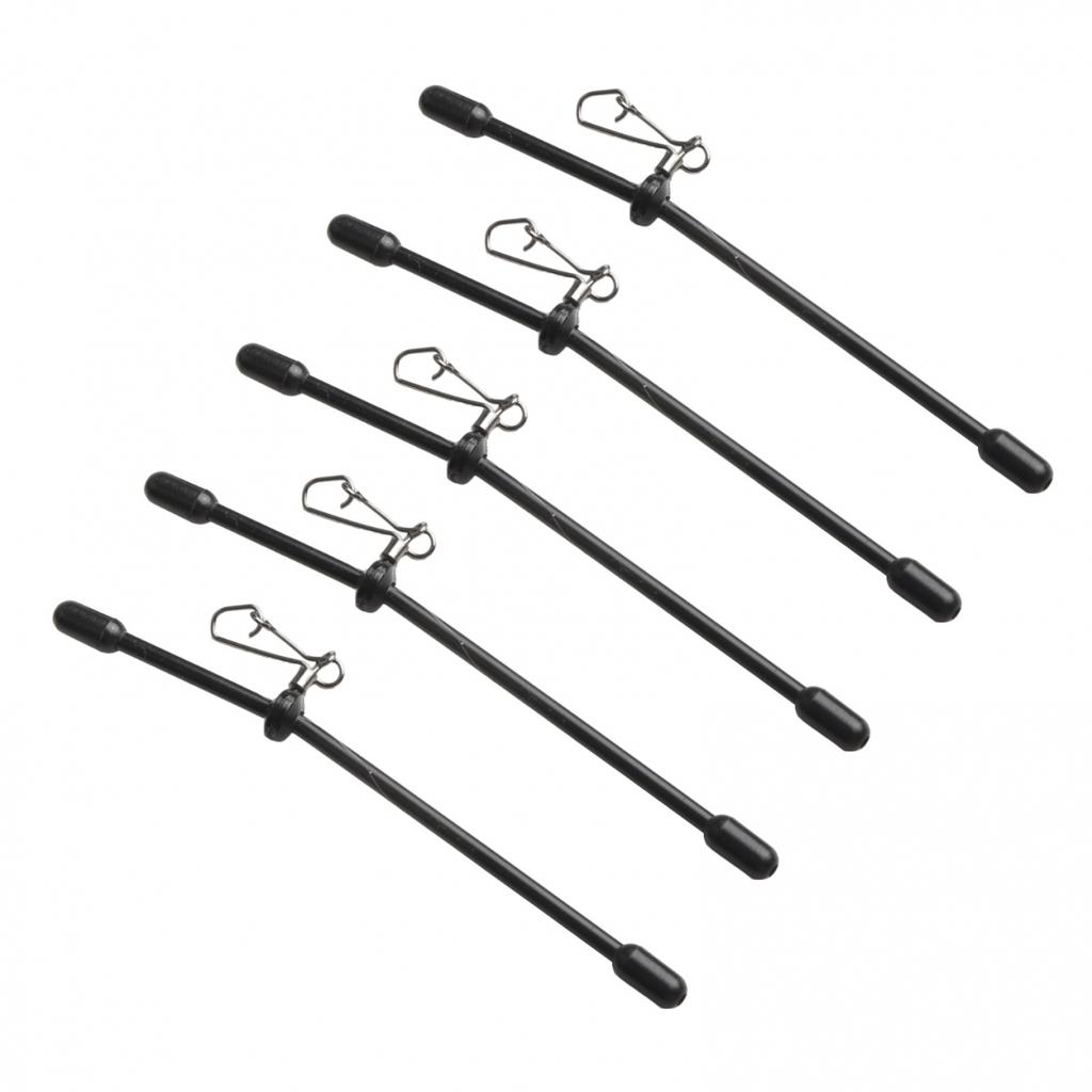 5Pcs Fishing Anti-Tangle Feeder Boom-Spacer With Snaps Balance Connector Tackle