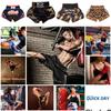 Muay Thai Shorts MMA UFC Martial Arts Pants Kickboxing Boxing Fight Unisex Men Women Kid Quick Dry Print Elastic Polyester Training