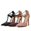 Fashion New Women's Shoes Melnys E-commerce Pointed Soft Large Size High-heeled Sandals
