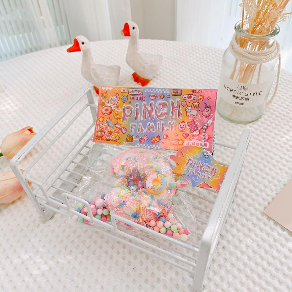 Weiche und klebrige Silikon-Katzenpfote Tier-Donut, Kneif-Spaß Plüsch, Langsam zurückfedernd, Stressabbauendes Spielzeug, Kinderspielzeug-Geschenk