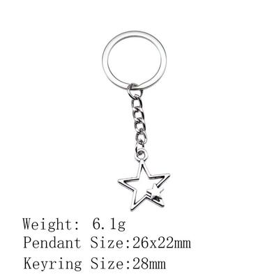 Anime Keychain Star Moon Pentagram Keychain Home Garden Dámská Keychain