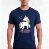 I Dont Believe In Huunisexs Unicorn Funny Tshirt Summer Casual Cotton Tee Oversized Streetwear Tops Vintage Graphic Print