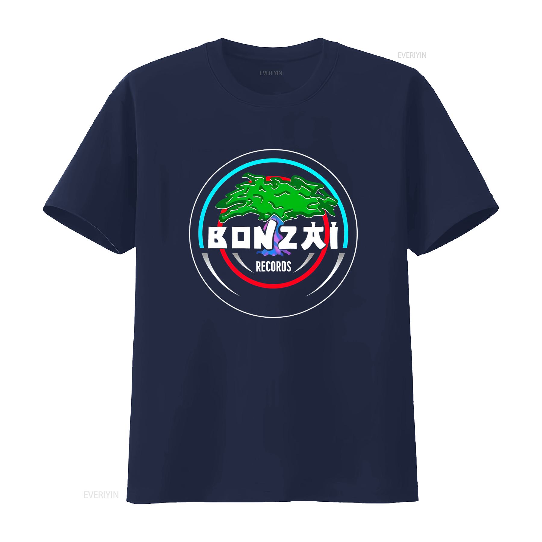 ZheXiong TEE Bonzai Records T-shirt Techno Trance Hardcore Alle Maten S M L XL 2XL Zwart Grijs vintage Gewassen Uitgerekt mode Veelzijdig M
