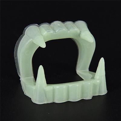 10Pcs Halloween Holiday Party Vampire Luminous False Teeth Tooth Denture Costume