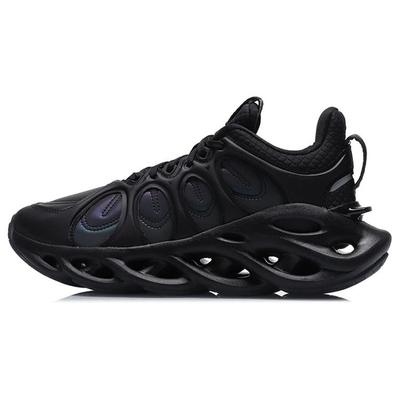 Li Ning Arc Ace Shock Absorbing Breathable Lightweight Rebound Low Top Running Shoes Women Running Shoes Black ARHP226-12