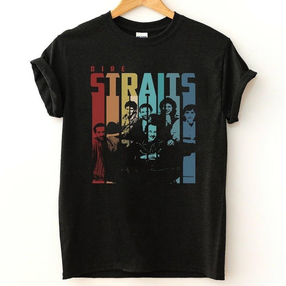 Retro Vintage Dire Straits Band Band T-Shirt, Dire Straits Shirt S-3XL Unisex T-Shirt XXXXL