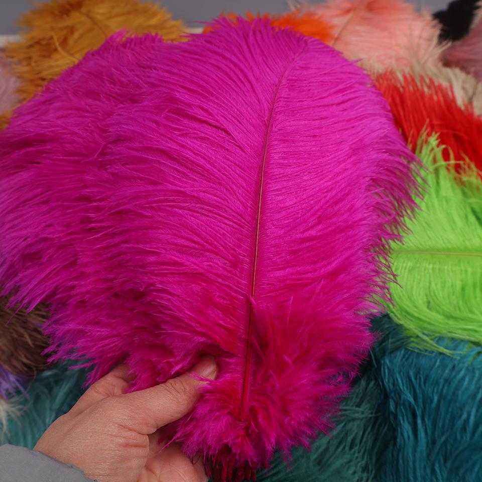 50pcs Ostrich Feathers for Crafts Wedding Decoration Handicraft Accessories Table Centerpieces Carnival Plumas Decor Wholesale